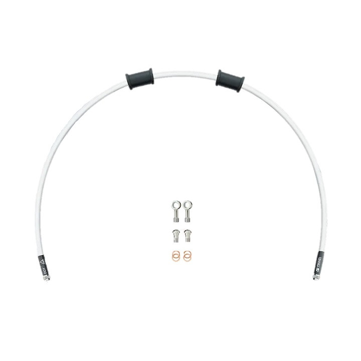 Obrázek produktu Hadice spojky Venhill POWERHOSEPLUS KAW-11010C-WT (1 hadice v sadě) White hoses, chrome fittings KAW-11010C-WT