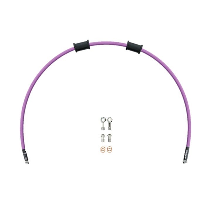 Obrázek produktu Hadice spojky Venhill POWERHOSEPLUS KAW-11010C-PU (1 hadice v sadě) Purple hoses, chrome fittings KAW-11010C-PU