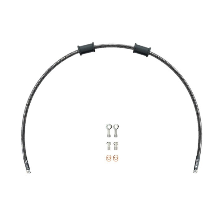 Obrázek produktu Hadice spojky Venhill POWERHOSEPLUS KAW-11010C-CB (1 hadice v sadě) Carbon hoses, chrome fittings KAW-11010C-CB