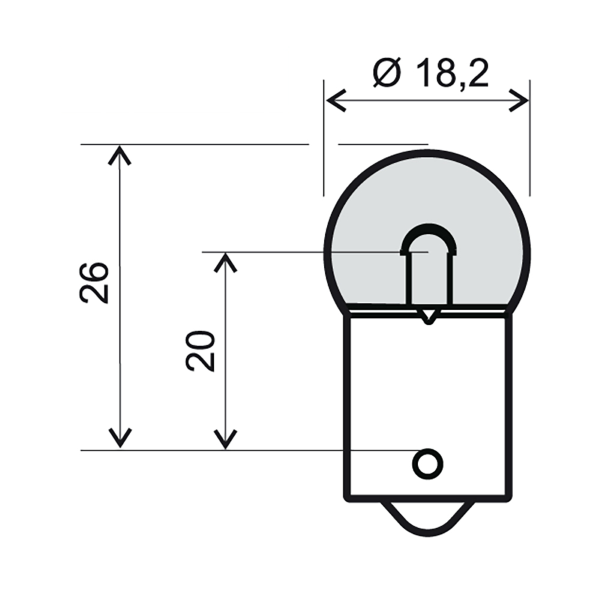 Obrázek produktu Lamp RMS 246510231 12V 10W BA15S 246510231