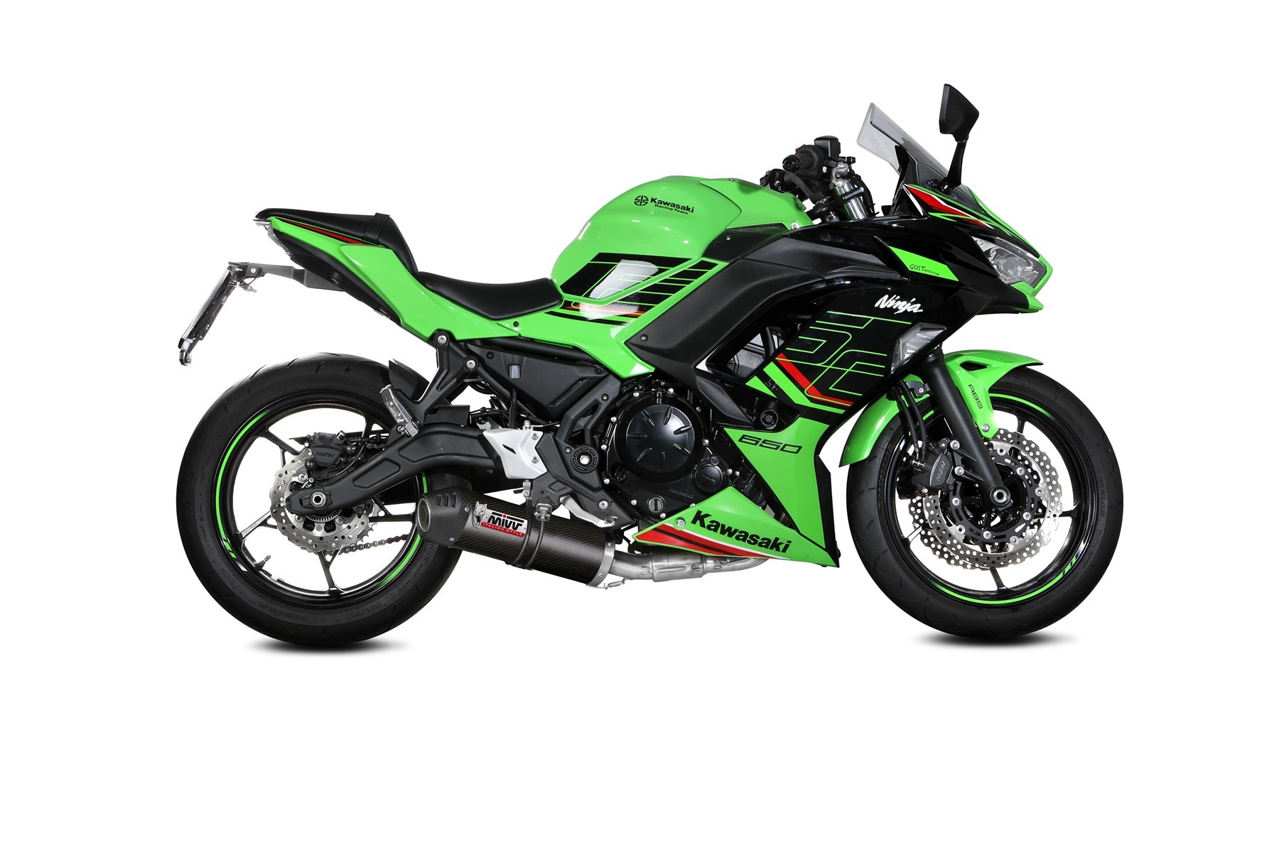 Obrázek produktu Výfuk kompletní 2x1 MIVV OVAL K.057.L3C Uhlík s uhlíkovým krytem K.057.L3C