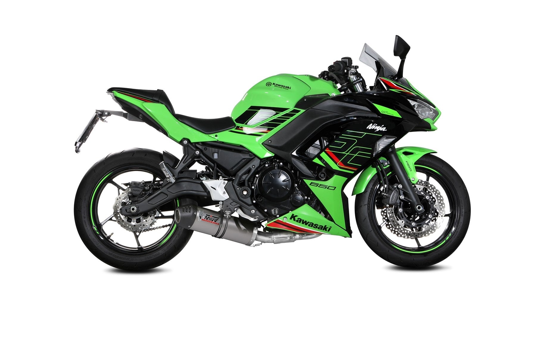 Obrázek produktu Výfuk kompletní 2x1 MIVV OVAL K.057.L4C Titan s uhlíkovým krytem K.057.L4C