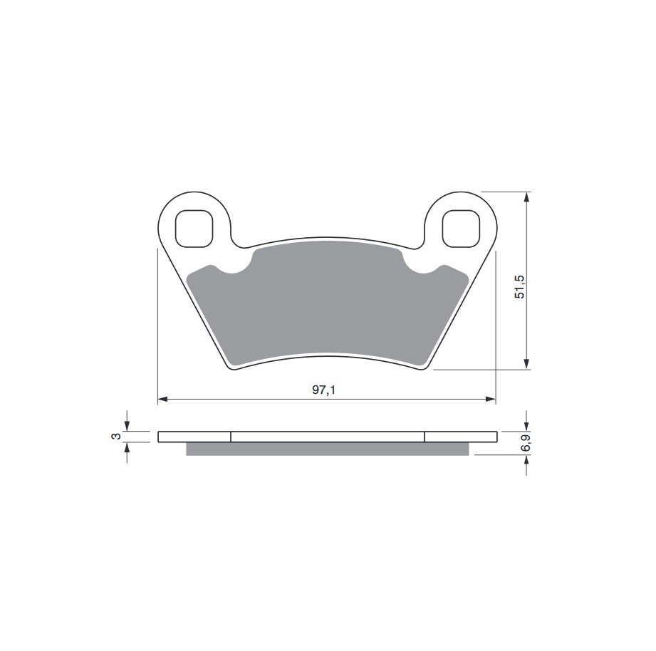 Obrázek produktu Brzdové destičky GOLDFREN 312 K5 312 K5