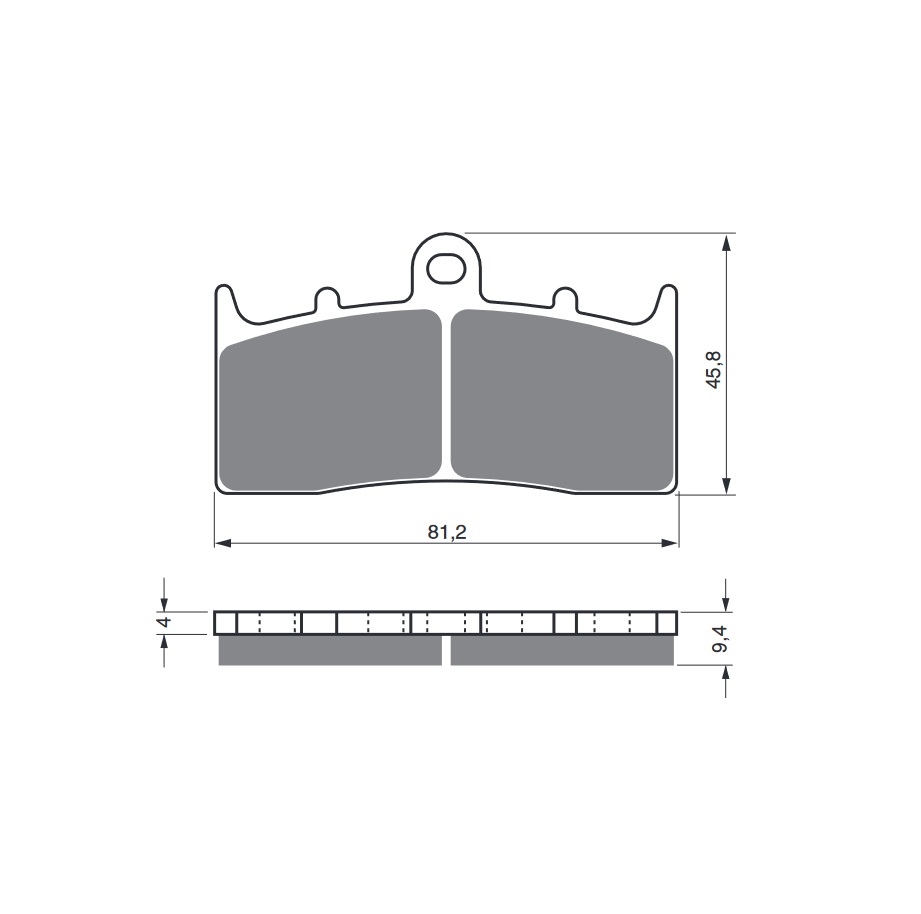 Obrázek produktu Brzdové destičky GOLDFREN 318 AD  STREET 318 AD