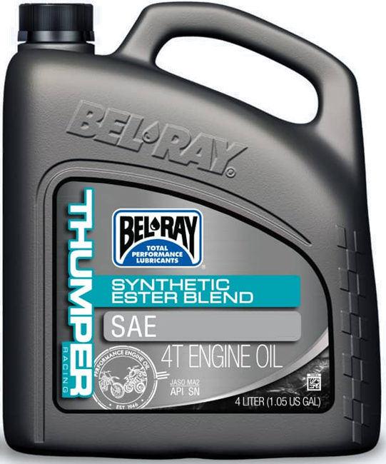 Obrázek produktu Motorový olej Bel-Ray THUMPER RACING SYNTHETIC ESTER BLEND 4T 15W-50 4 l