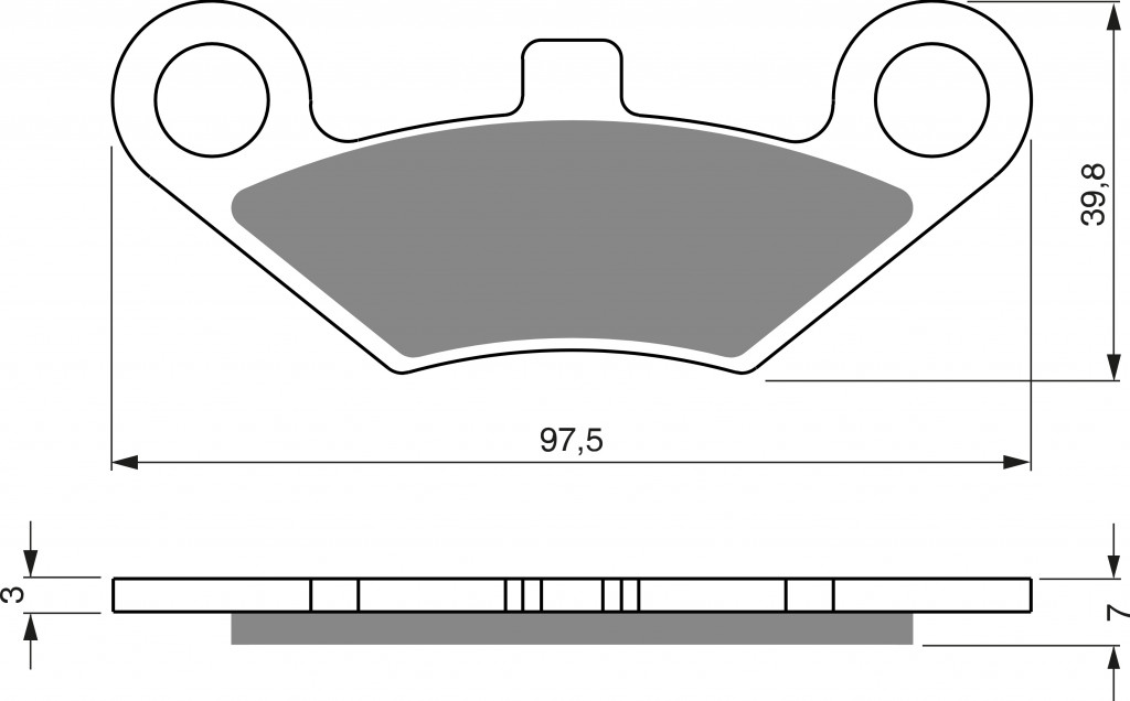 Obrázek produktu Brzdové destičky GOLDFREN 284 S33 OFF-ROAD REAR