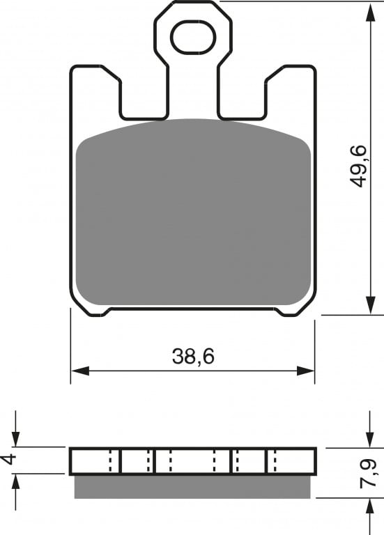 Obrázek produktu Brzdové destičky GOLDFREN 200 S33 STREET FRONT (1 set = 4 pcs)