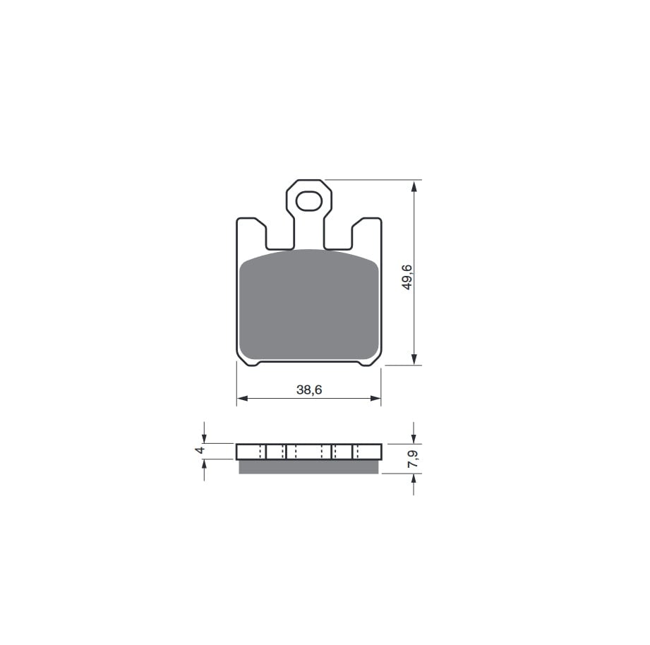 Obrázek produktu Brzdové destičky GOLDFREN 200 S33 STREET FRONT (1 set = 4 pcs)