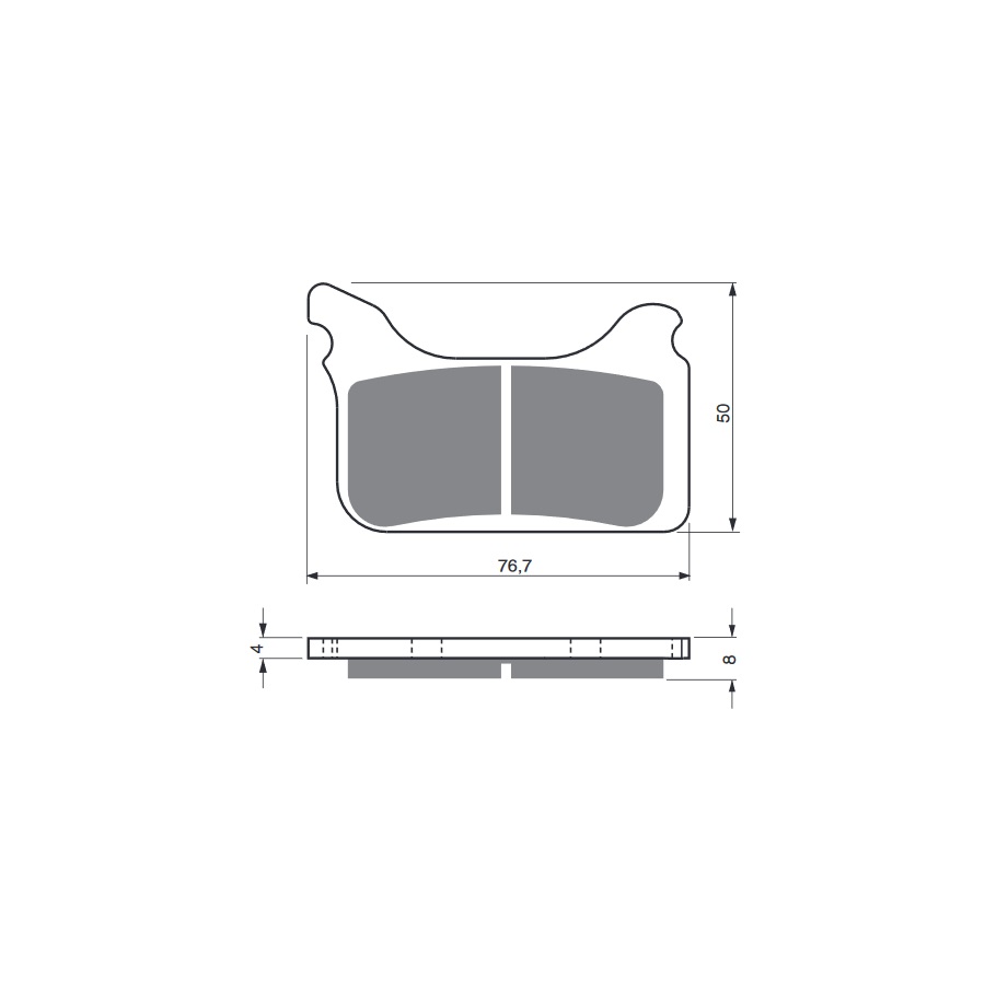 Obrázek produktu Brzdové destičky GOLDFREN 231 S33 STREET FRONT 231 S33 STREET 