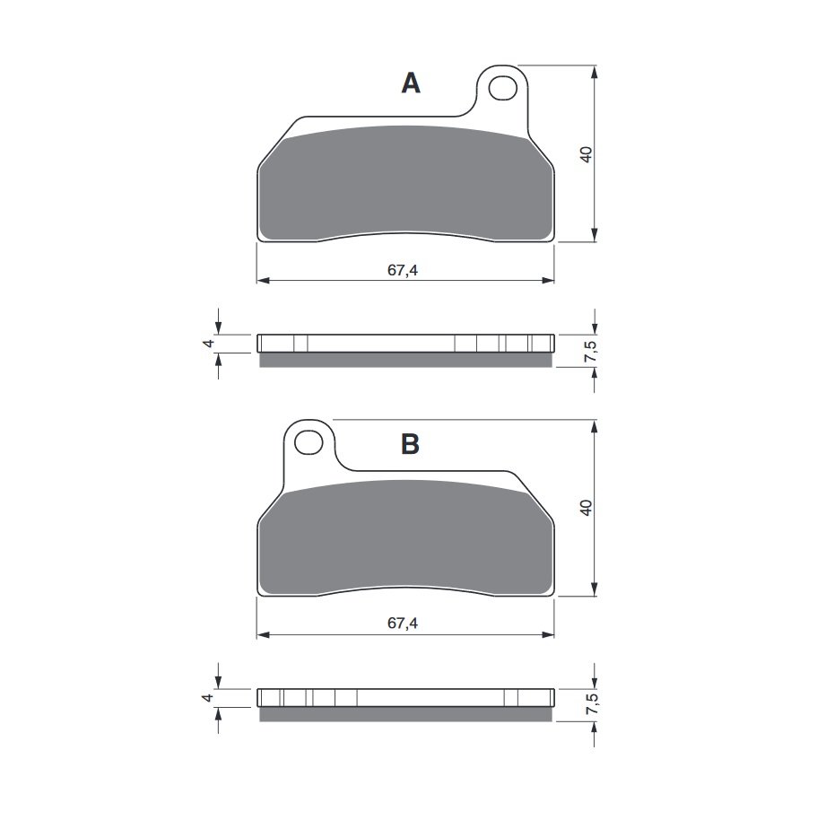 Obrázek produktu Brzdové destičky GOLDFREN 259 S33 STREET FRONT 259 S33 STREET 