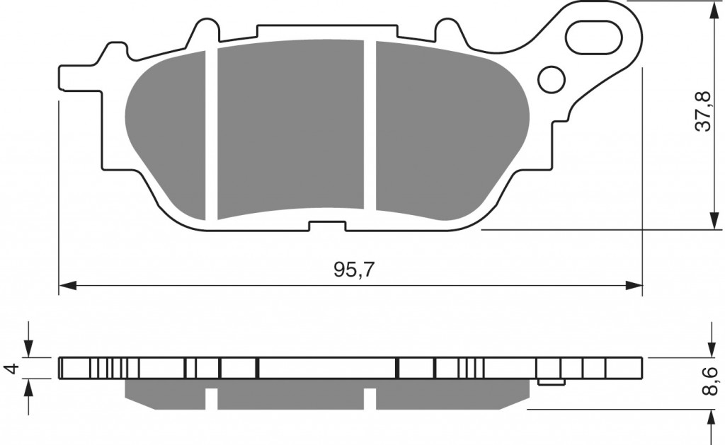 Obrázek produktu Brzdové destičky GOLDFREN 264 S33 STREET FRONT 264 S33 STREET 