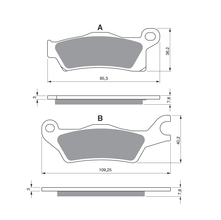 Obrázek produktu Brzdové destičky GOLDFREN 309 K5 309 K5