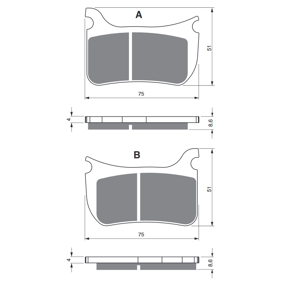 Obrázek produktu Brzdové destičky GOLDFREN 276 AD  OFF-ROAD FRONT 276 AD