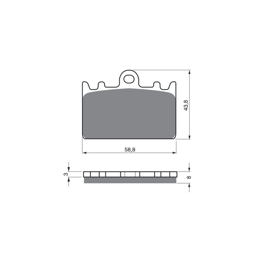 Obrázek produktu Brzdové destičky GOLDFREN 090 GP6 090 GP6