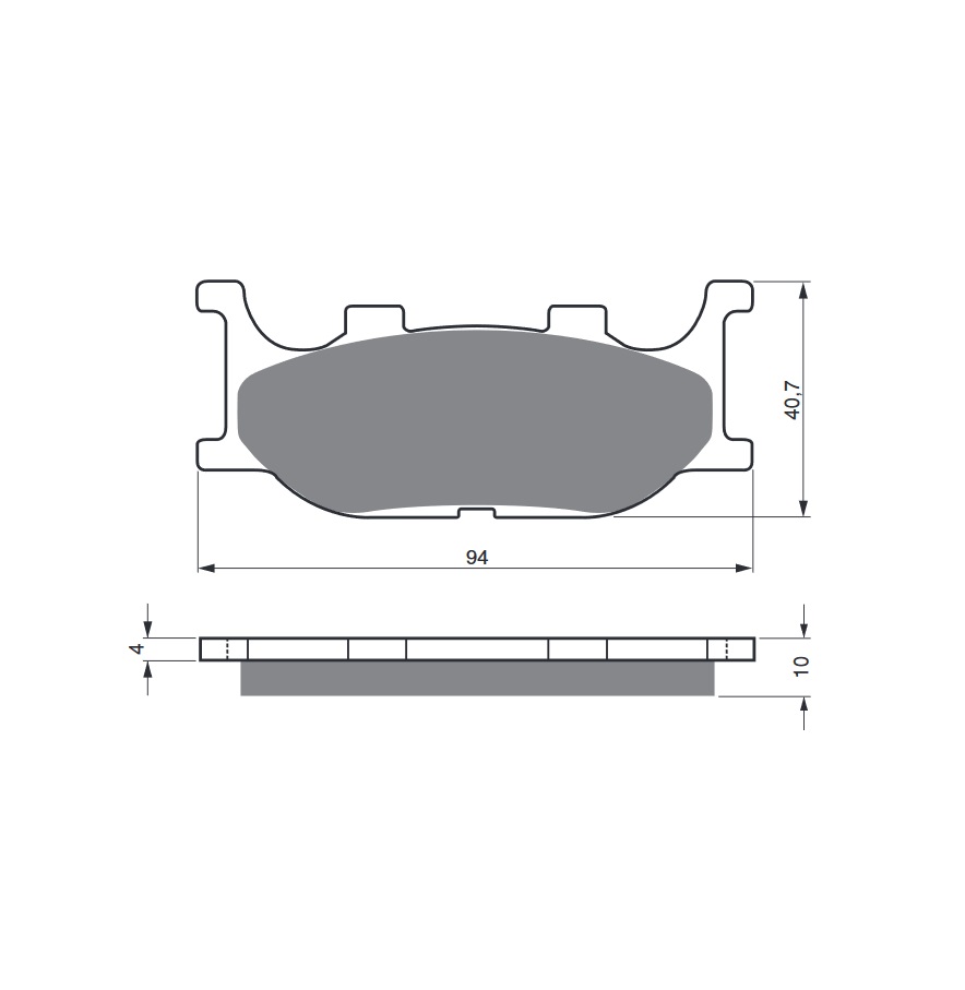 Obrázek produktu Brzdové destičky GOLDFREN 099 GP6 099 GP6