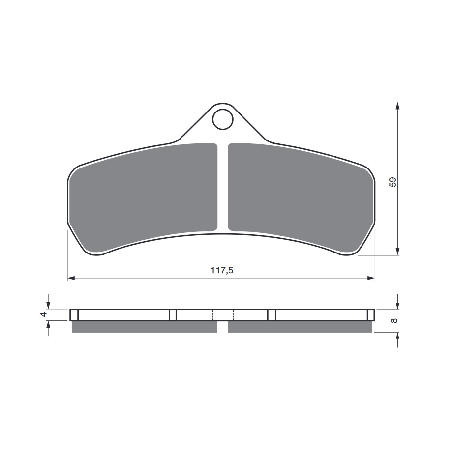Obrázek produktu Brzdové destičky GOLDFREN 145 GP6 145 GP6