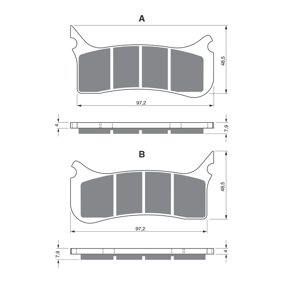 Obrázek produktu Brzdové destičky GOLDFREN 212 GP6 212 GP6