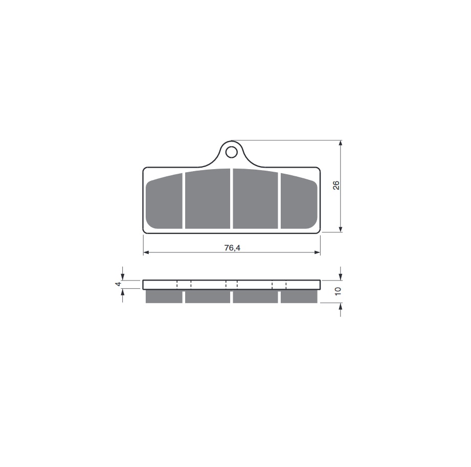 Obrázek produktu Brzdové destičky GOLDFREN 218 GP6 218 GP6