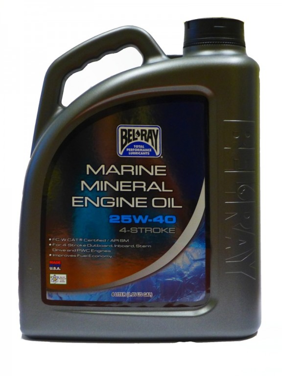 Obrázek produktu Motorový olej Bel-Ray MARINE MINERAL 4T 25W-40 4 l 99730-BT4
