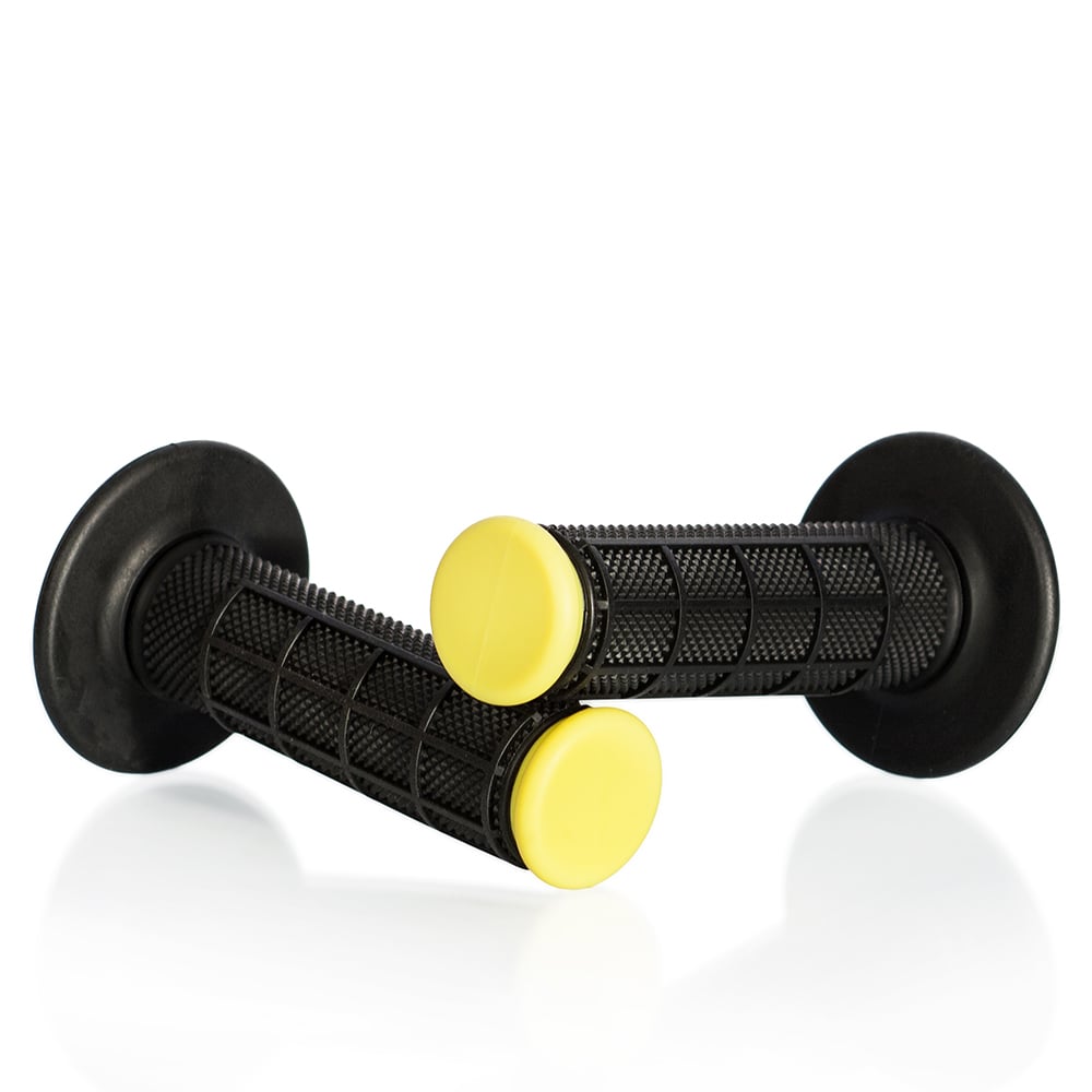 Obrázek produktu Motokrosové rukojeti MOTION STUFF ADVANCED černá/žlutá (half-waffle)