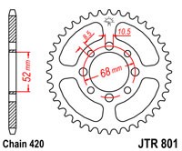 Obrázek produktu Řetězová rozeta JT 26 zubů, 420