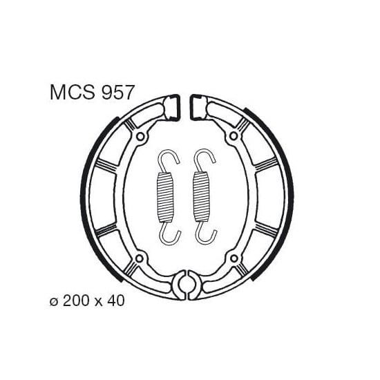 Obrázek produktu Brzdové čelisti LUCAS MCS 957 Zadní