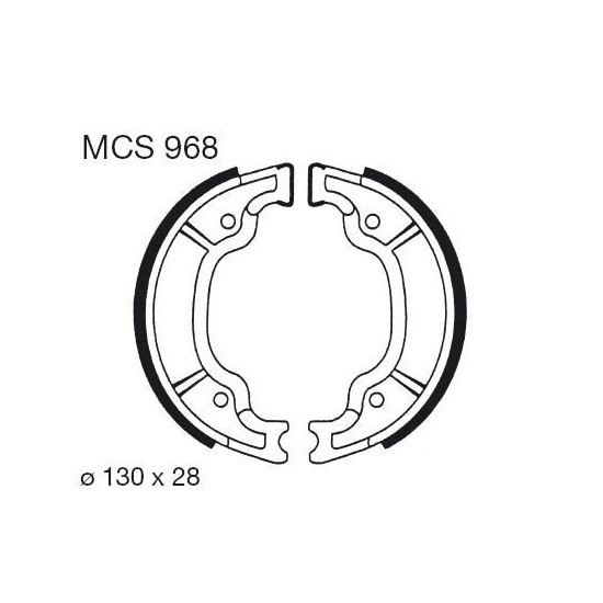 Obrázek produktu Brzdové čelisti LUCAS MCS 968 Zadní