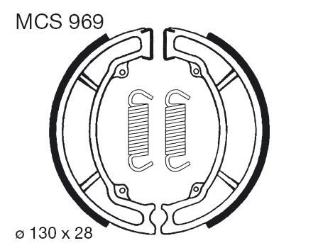 Obrázek produktu Brzdové čelisti LUCAS MCS 969 Přední