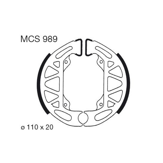 Obrázek produktu Brzdové čelisti LUCAS MCS 989 Zadní