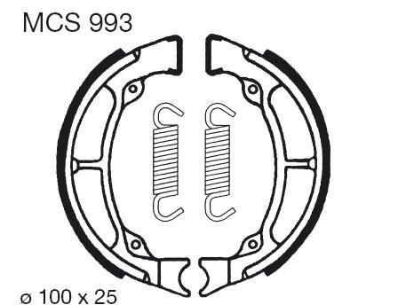 Obrázek produktu Brzdové čelisti LUCAS Zadní SB - Gamma
