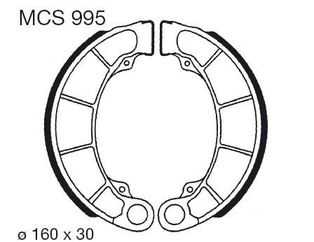 Obrázek produktu Brzdové čelisti LUCAS MCS 995 Zadní