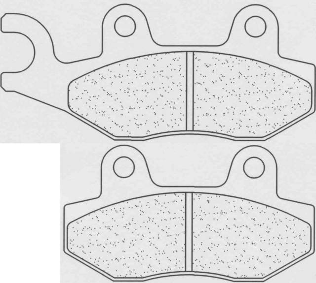 Obrázek produktu Brzdové destičky CL BRAKES ATV ze slinutého kovu - 2288ATV1 Levý; C1 - C12 Bayou