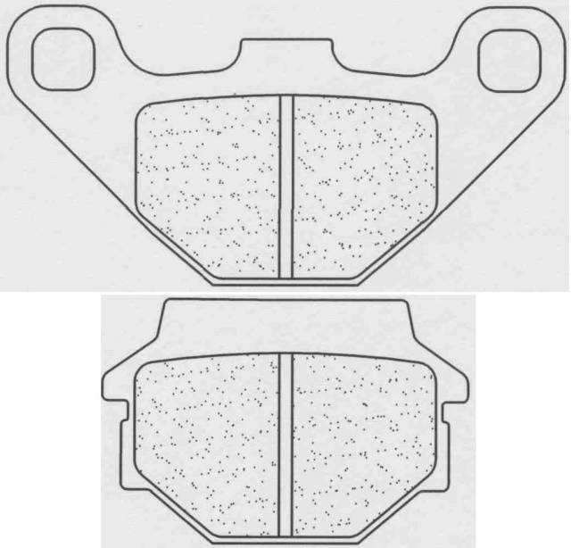 Obrázek produktu Brzdové destičky CL BRAKES ATV ze slinutého kovu - 2306ATV1