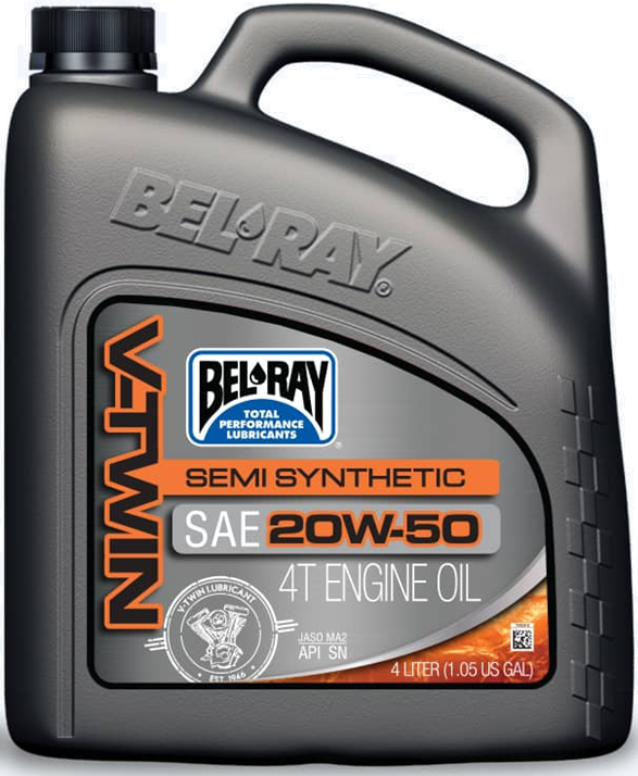 Obrázek produktu Motorový olej Bel-Ray V-TWIN SEMI SYNTHETIC 20W-50 4 l 96910-BT4