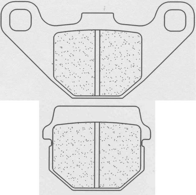 Obrázek produktu Brzdové destičky CL BRAKES ATV ze slinutého kovu - 2469ATV1 Parking, levý