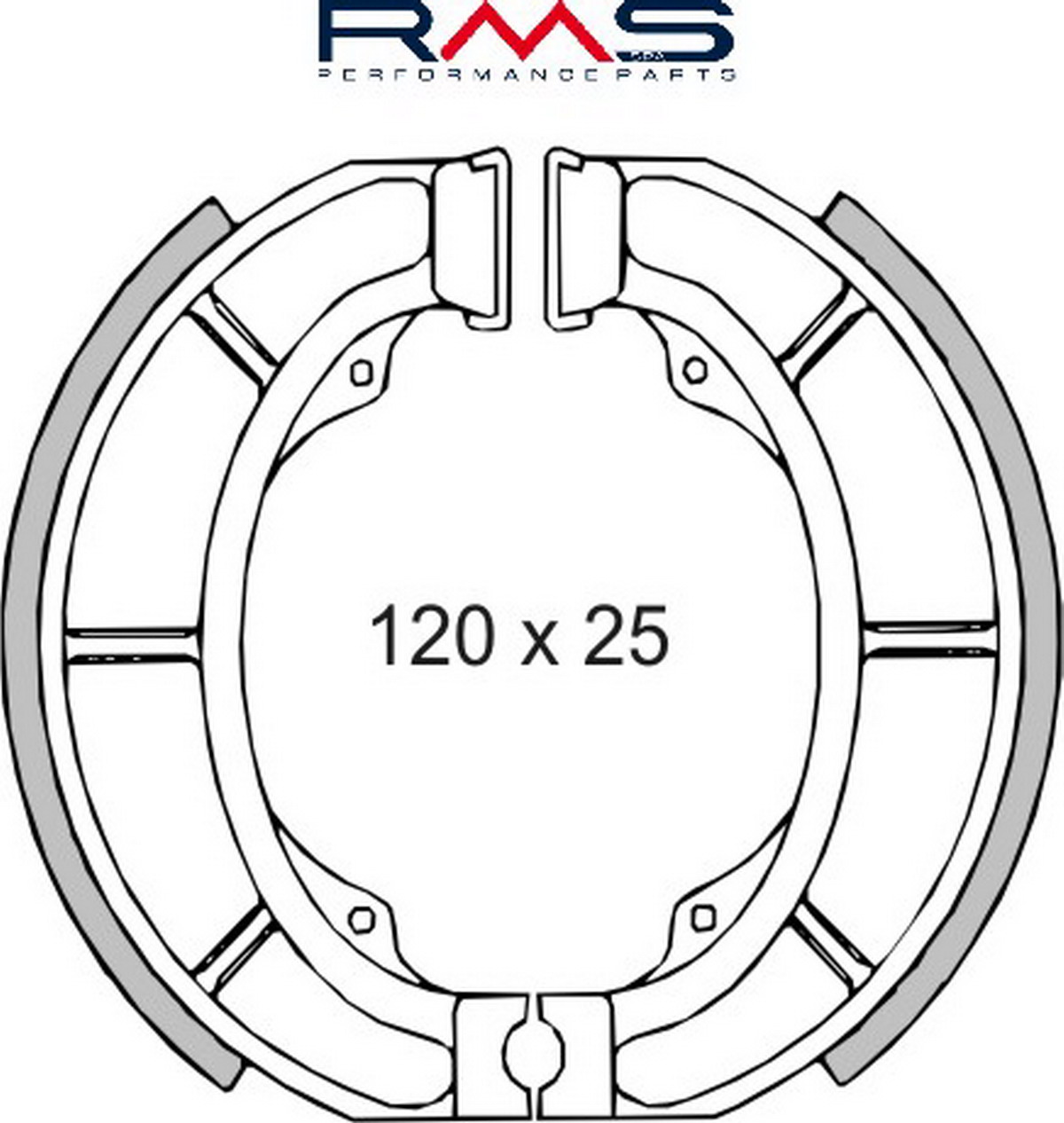 Obrázek produktu Brzdové čelisti RMS 225120130 225120130