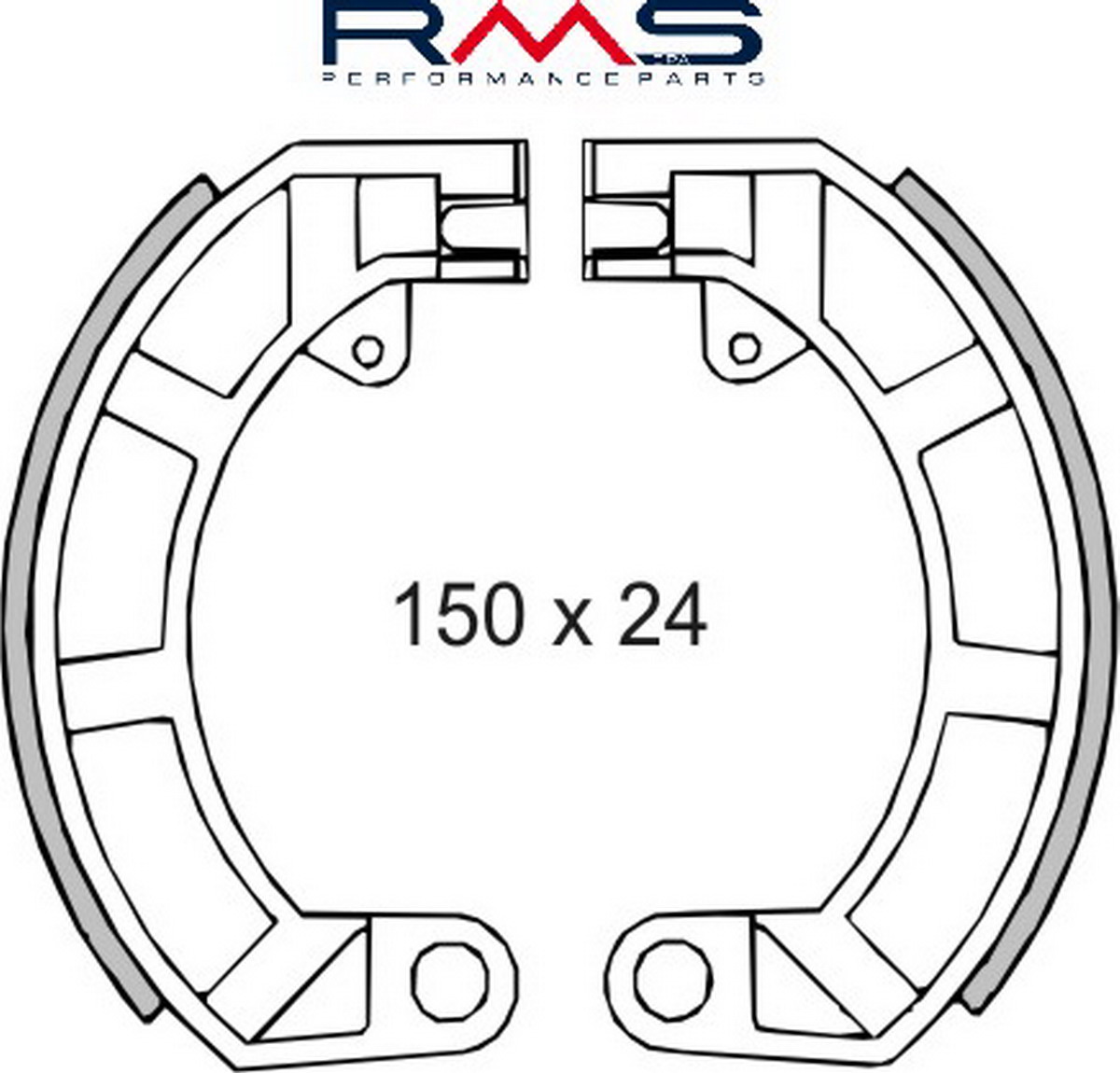 Obrázek produktu Brzdové čelisti RMS 225120180 225120180