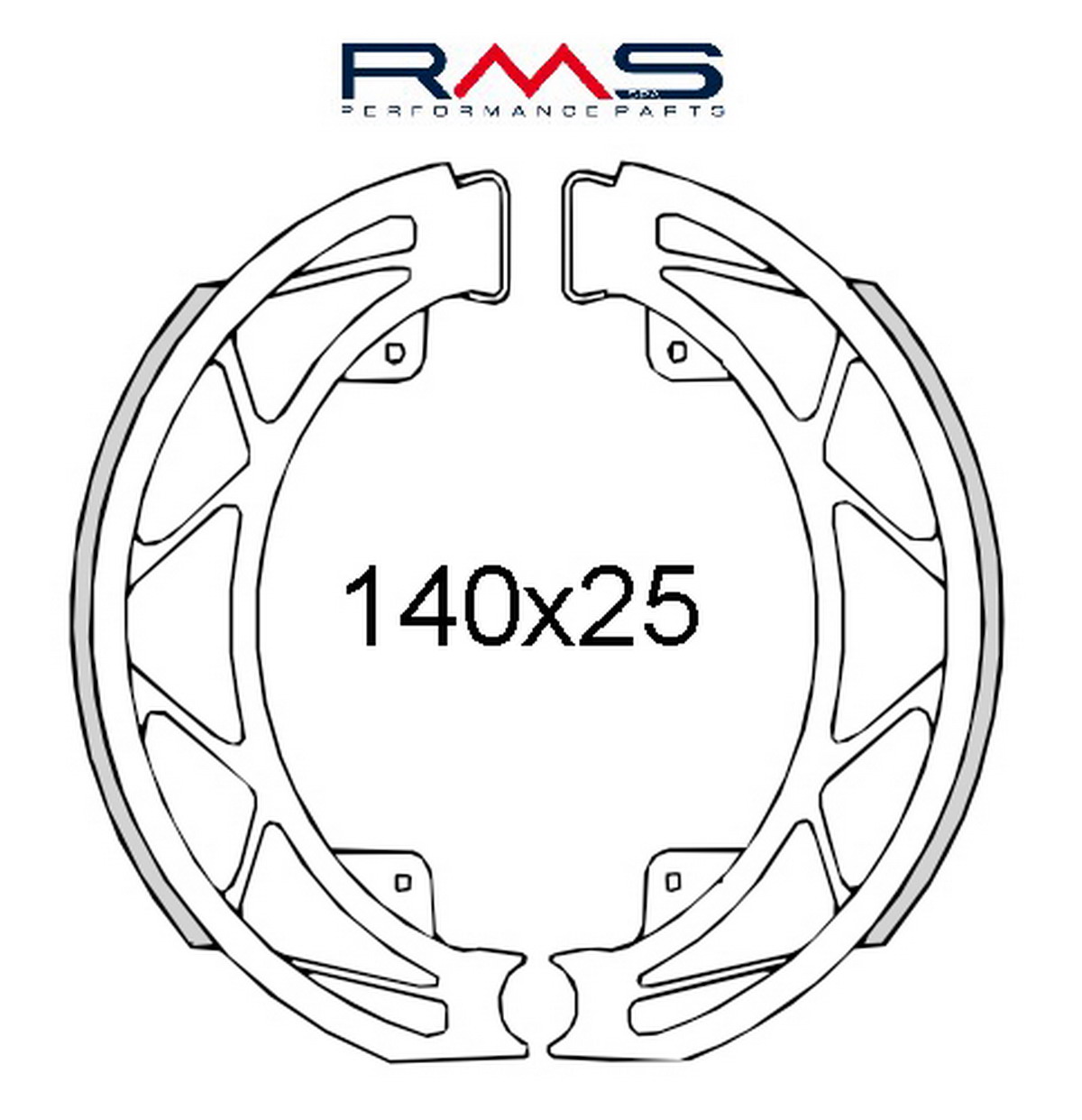 Obrázek produktu Brzdové čelisti RMS 225120560