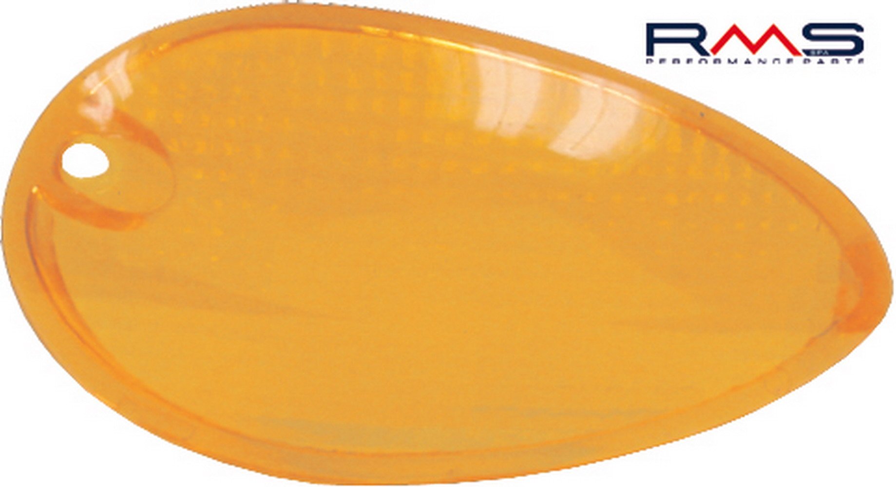 Obrázek produktu Sklo blinkru - pravé přední RMS 246470110 oranžová Homologace 246470110