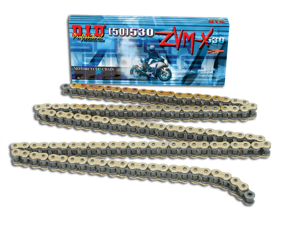 Obrázek produktu ZVM-X série X-Kroužkový řetěz D.I.D Chain 530ZVM-X2 1920 článků Zlatá/Zlatá