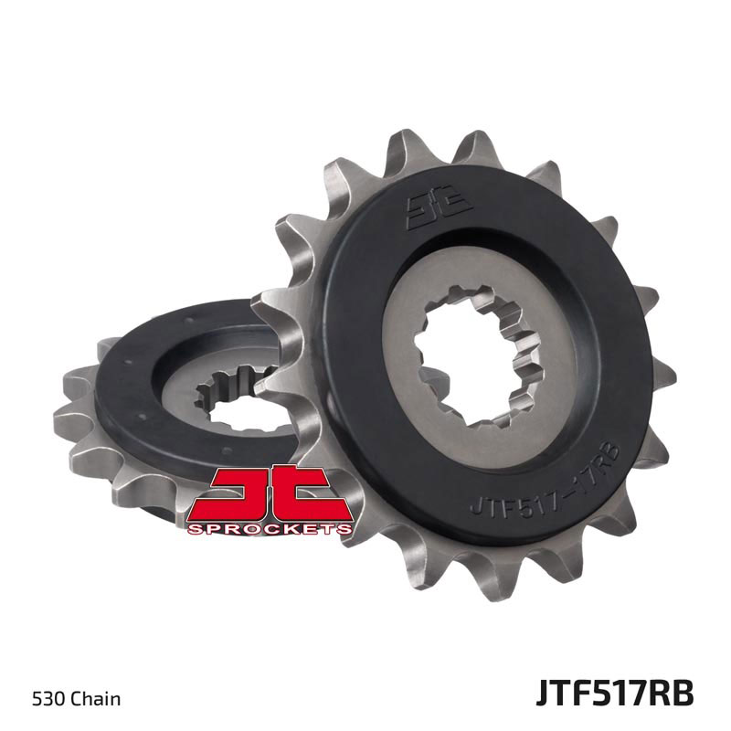 Obrázek produktu Řetězové kolečko JT JTF 517-17RB 17 zubů, 530 pogumované JTF517.17RB