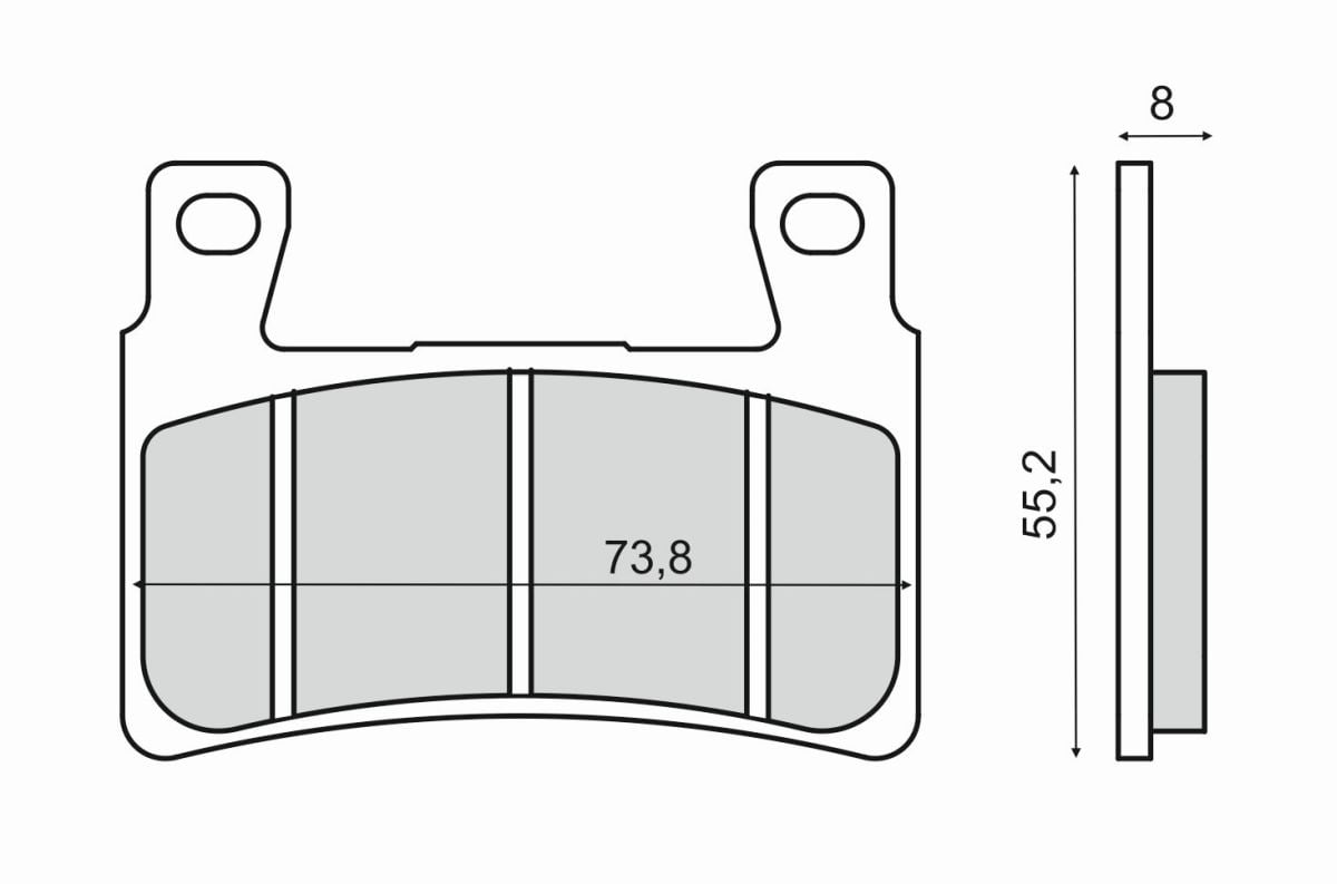 Obrázek produktu Brzdové destičky RMS 225102910 organické 225102910