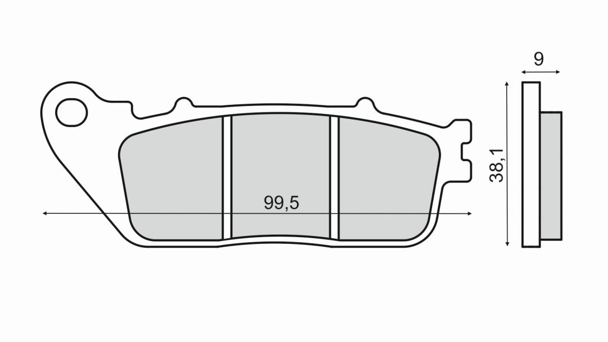 Obrázek produktu Brzdové destičky RMS 225103050 organické 225103050