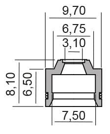 Obrázek produktu Gufero RMS 100669230 valve stem