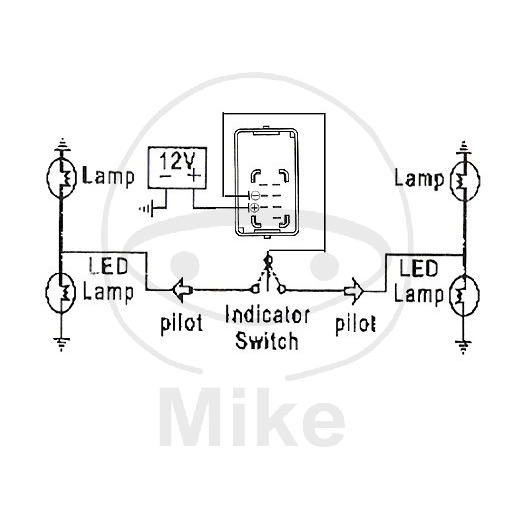 Obrázek produktu Přerušovač blinkrů JMP LED 12V 7pólový