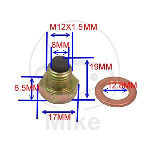 Obrázek produktu Magnetický vypouštěcí šroub JMP M12X1.50 s těsněním