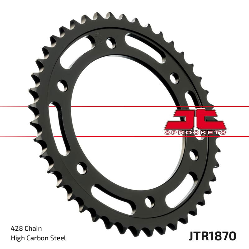 Obrázek produktu ocelová rozeta pro sekundární řetězy typu 428, JT - Anglie (46 zubů) JTR1870.46