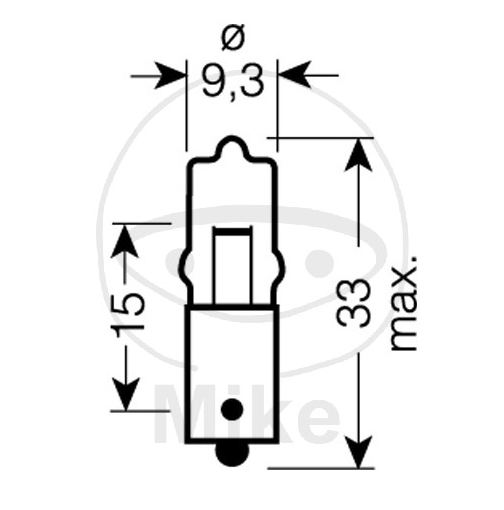 Obrázek produktu Žárovka JMT BA9S 12V 10W halogen BA9S