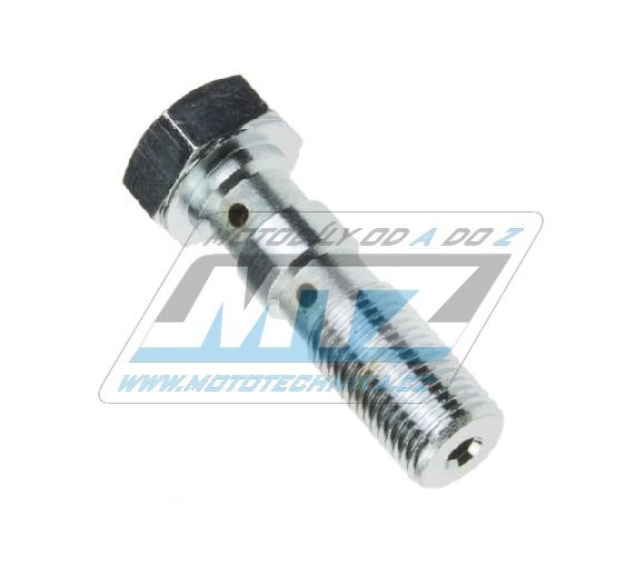 Obrázek produktu Šroub průtokový (šroub dutý) M10x1,0x33 - dvojitý - nerezový LUMCH971C