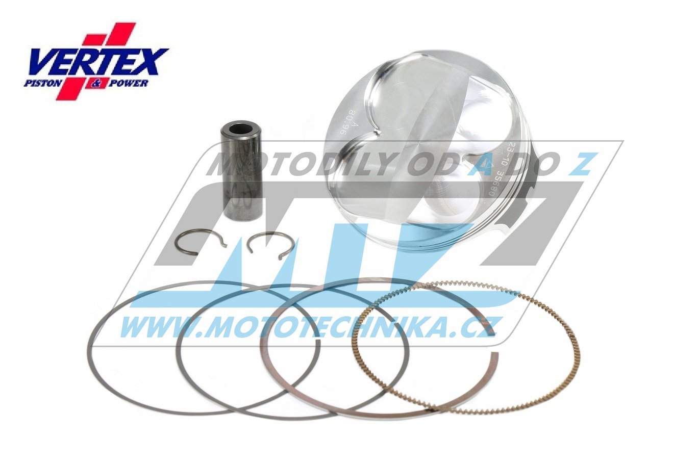 Obrázek produktu Pístní sada KTM 250SXF / 23-25 + 250EXCF / 24 + Husqvarna FC250 / 23-24 + FE250 / 24 + Gas-Gas MCF250+ECF250 - rozměr 80,98mm (Vertex 24615C) 01.6348.C-VE